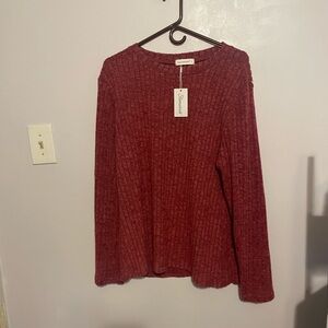Maroon Long Sleeve Top
